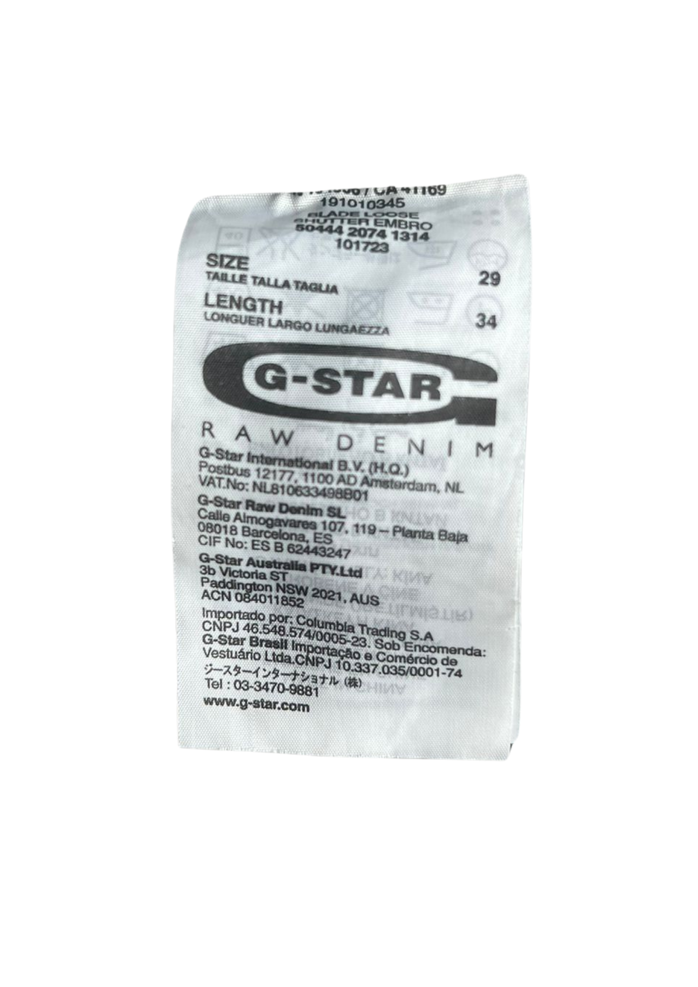 G-Star RAW Jeans Backprint Grijs - Baggy S