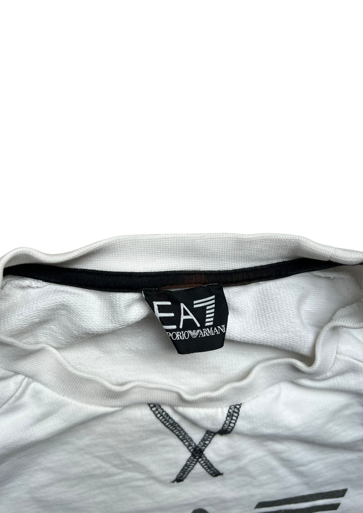 Armani EA7 Sweater Wit/Silver Vintage - S/M