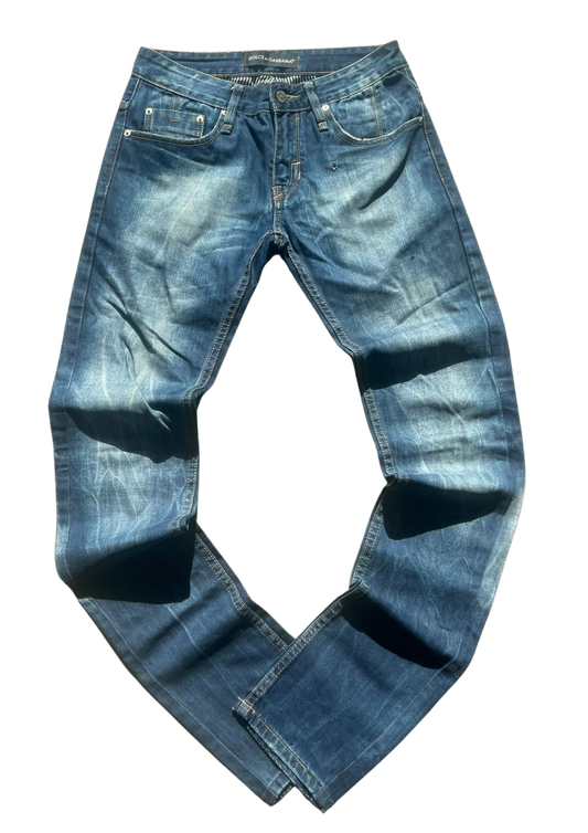 Dolce&Gabbana Washed Dark Vintage Jeans - S/M