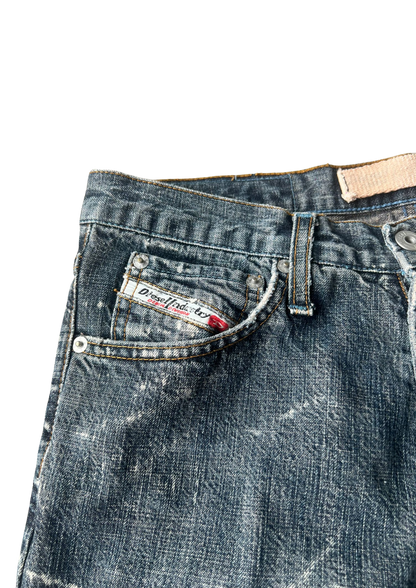 Diesel Vintage Lightning Wash Jeans Longfit - Baggy M