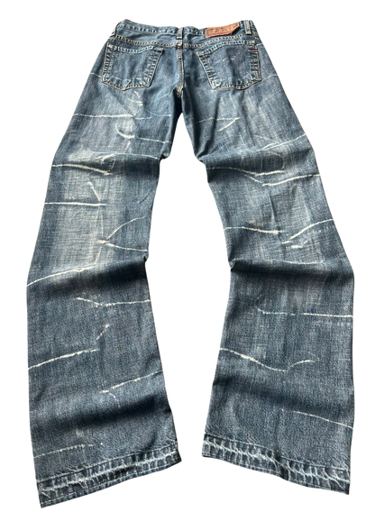Diesel Vintage Lightning Wash Jeans Longfit - Baggy M