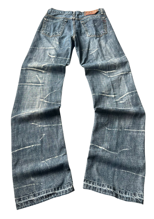 Diesel Vintage Lightning Wash Jeans Longfit - Baggy M