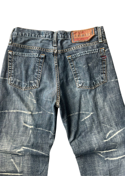 Diesel Vintage Lightning Wash Jeans Longfit - Baggy M