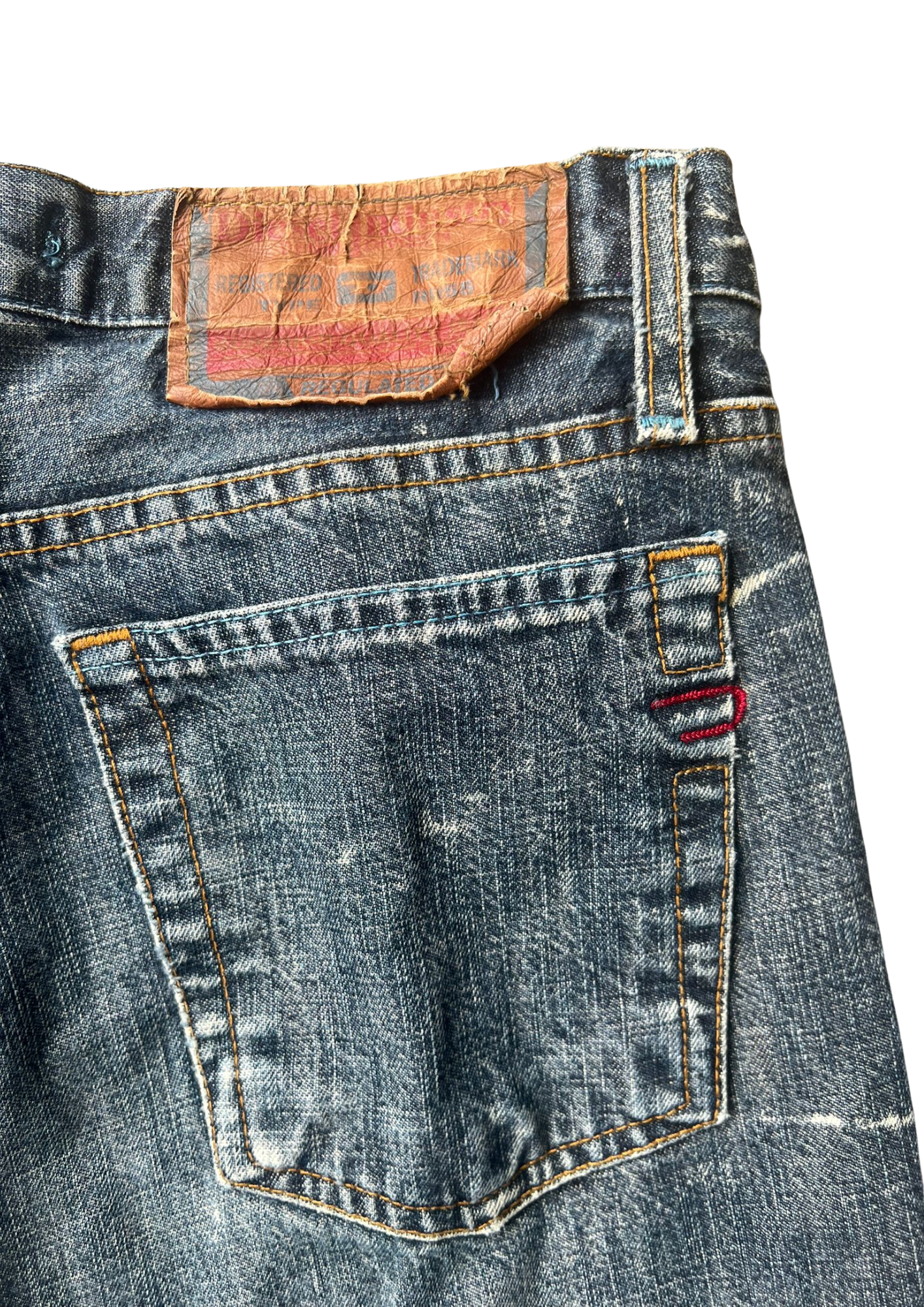 Diesel Vintage Lightning Wash Jeans Longfit - Baggy M