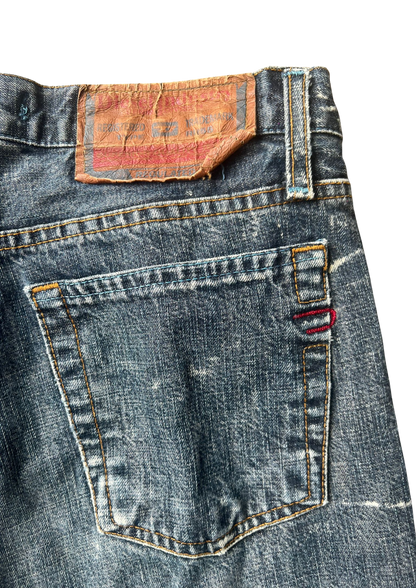 Diesel Vintage Lightning Wash Jeans Longfit - Baggy M