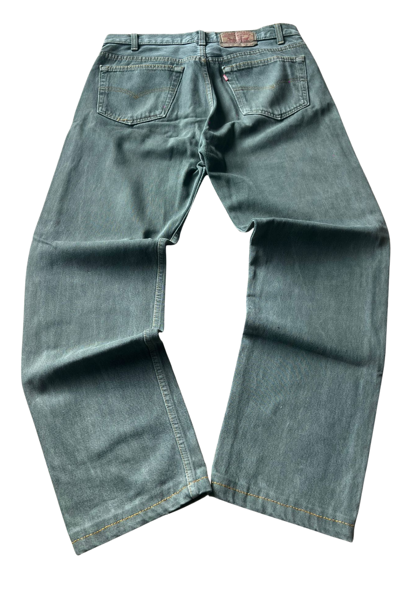 Levi's 501 Baggy Green Wash Vintage Jeans - S/M