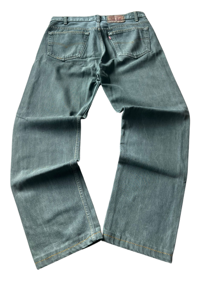 Levi's 501 Baggy Green Wash Vintage Jeans - S/M