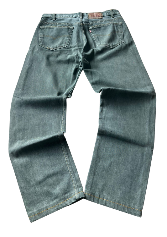 Levi's 501 Baggy Green Wash Vintage Jeans - S/M