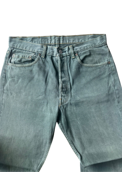 Levi's 501 Baggy Green Wash Vintage Jeans - S/M