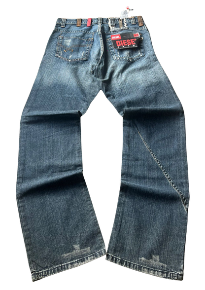 Diesel Vintage Wassing en Stitching NIEUW MET KAARTJE - Baggy M