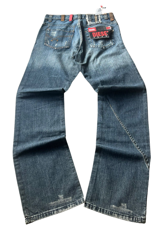 Diesel Vintage Wassing en Stitching NIEUW MET KAARTJE - Baggy M