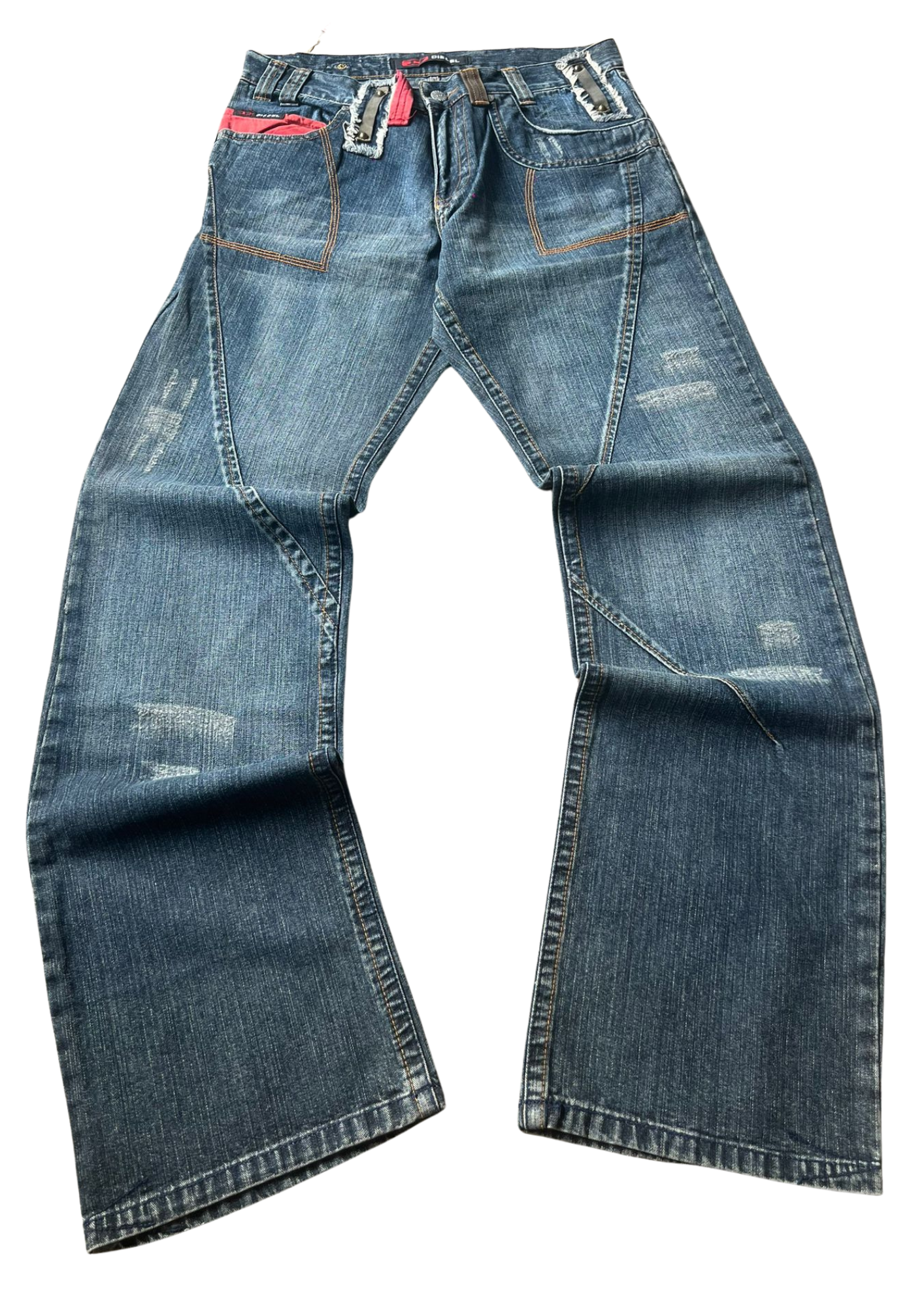Diesel Vintage Wassing en Stitching NIEUW MET KAARTJE - Baggy M