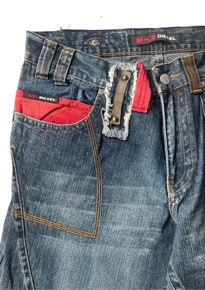 Diesel Vintage Wassing en Stitching NIEUW MET KAARTJE - Baggy M