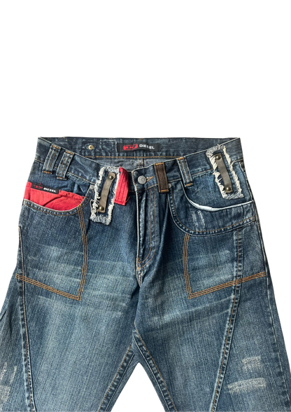 Diesel Vintage Wassing en Stitching NIEUW MET KAARTJE - Baggy M