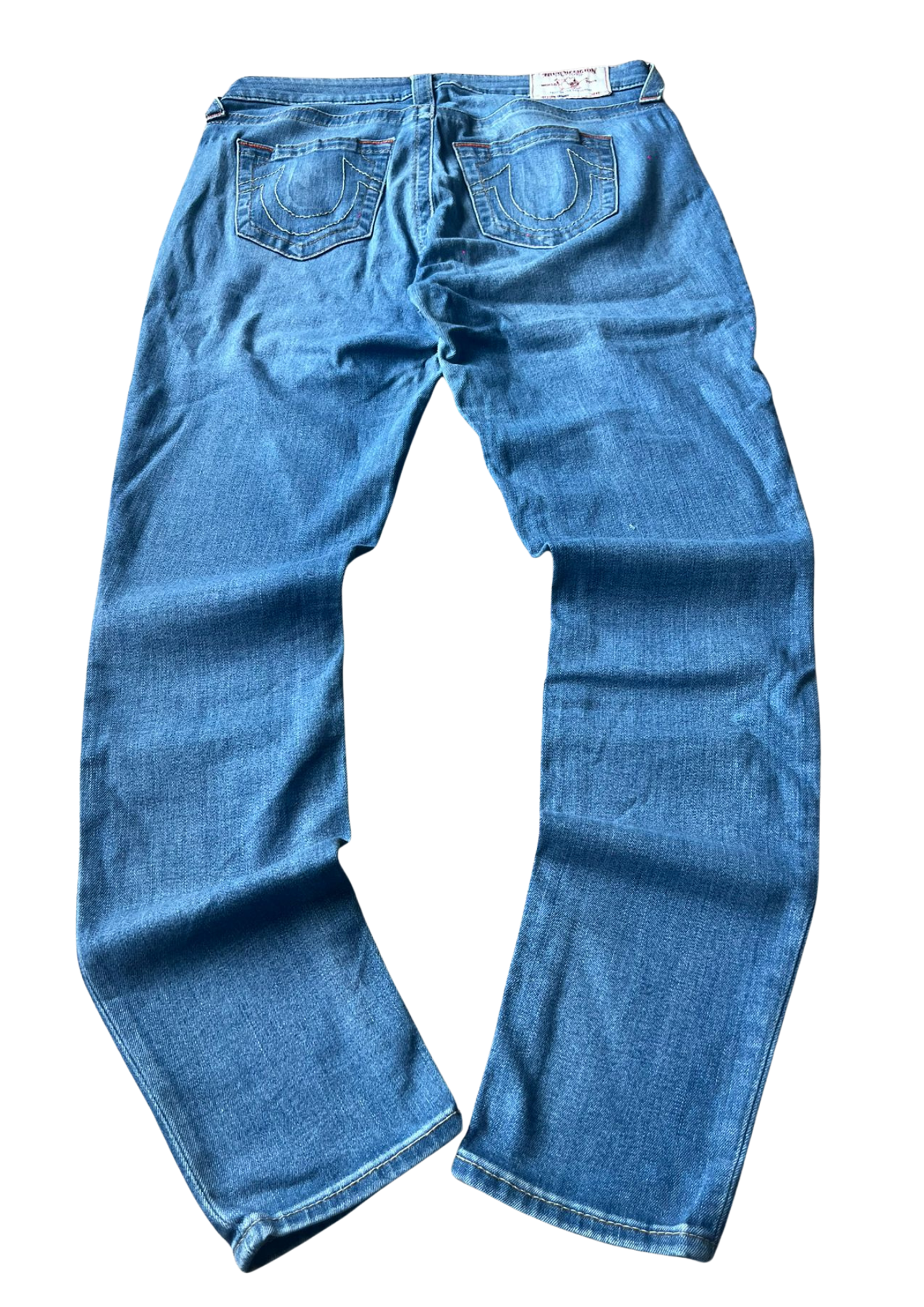 True Religion Vintage Jeans White&Red Label - Straight Leg S