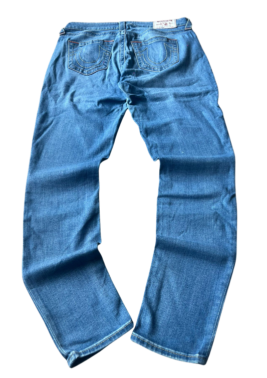 True Religion Vintage Jeans White&Red Label - Straight Leg S