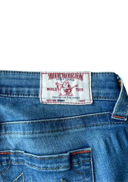 True Religion Vintage Jeans White&Red Label - Straight Leg S