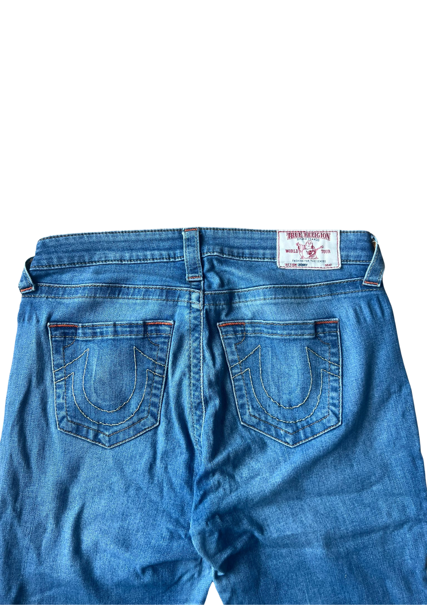 True Religion Vintage Jeans White&Red Label - Straight Leg S