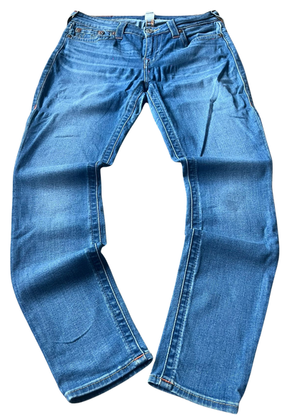 True Religion Vintage Jeans White&Red Label - Straight Leg S