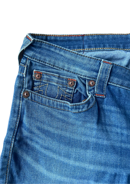 True Religion Vintage Jeans White&Red Label - Straight Leg S