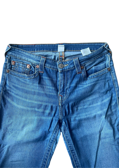 True Religion Vintage Jeans White&Red Label - Straight Leg S