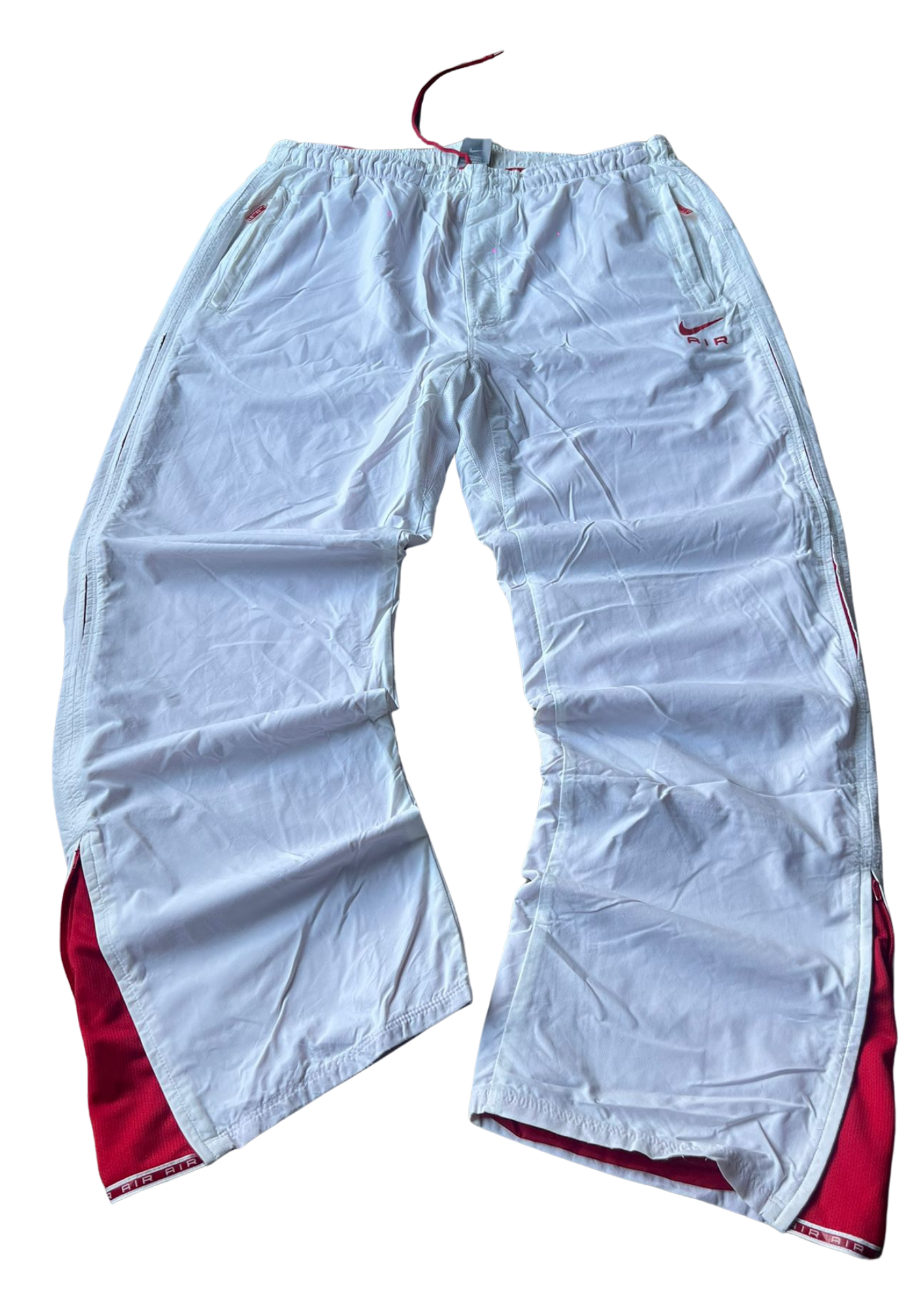 Nike Air Max White&Red Trackpants - Baggy L