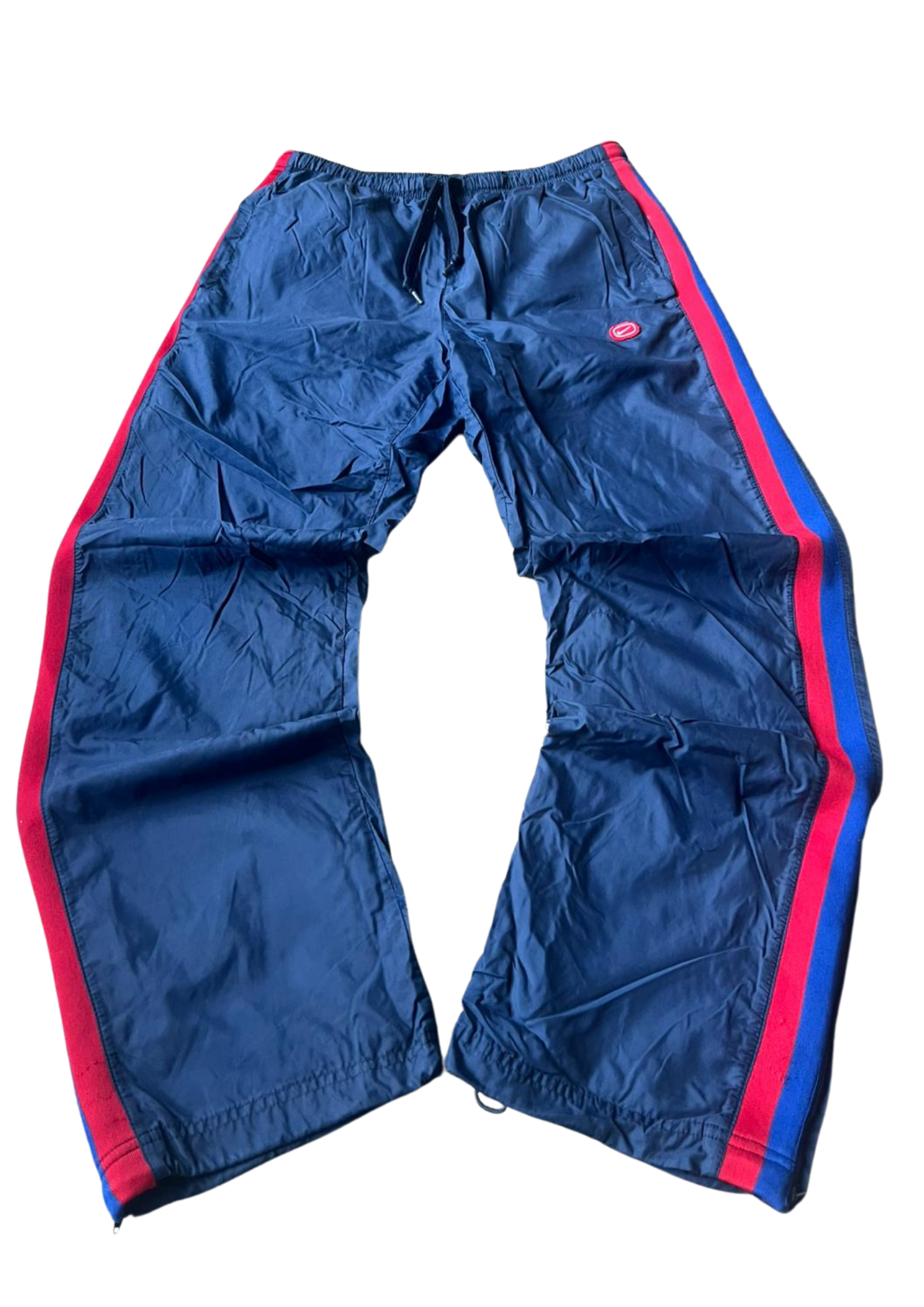 Nike Hexa Trackpants Blue&Red Flaired - Baggy M