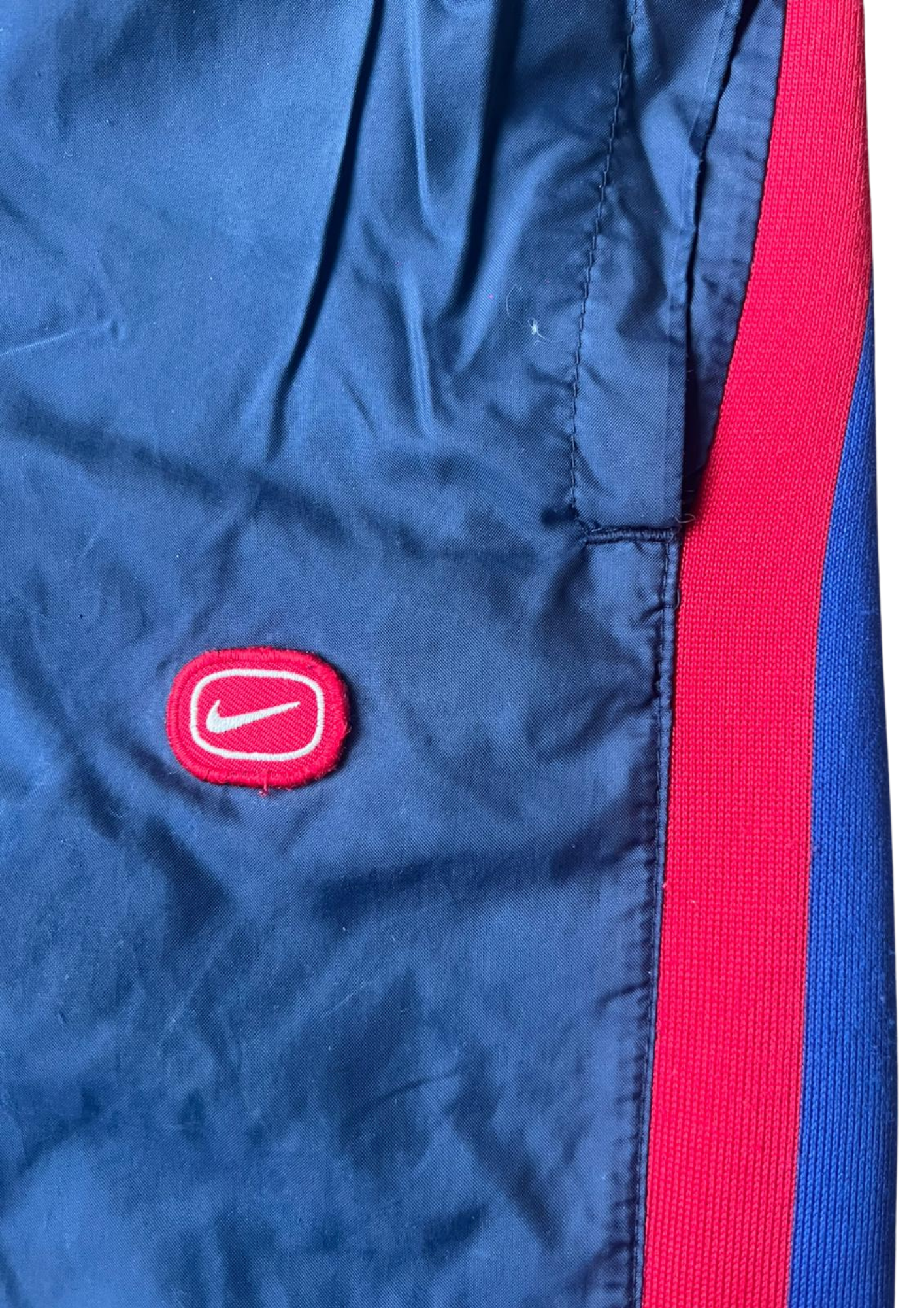 Nike Hexa Trackpants Blue&Red Flaired - Baggy M