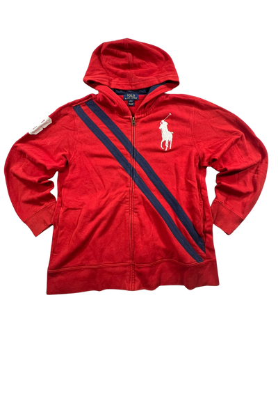 Ralph Lauren Jacket Red/Navy Blue - Cropped Fit S