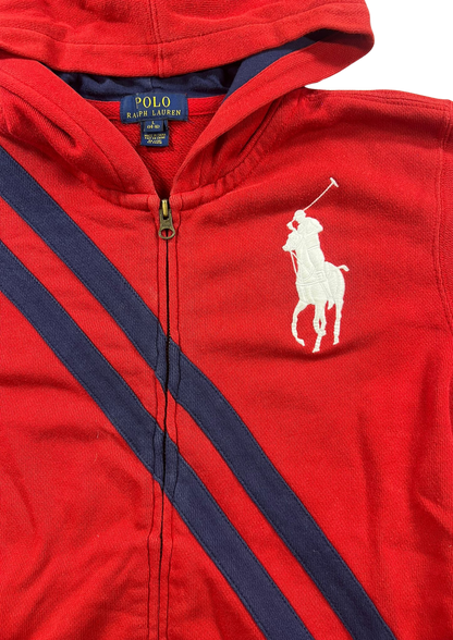 Ralph Lauren Jacket Red/Navy Blue - Cropped Fit S