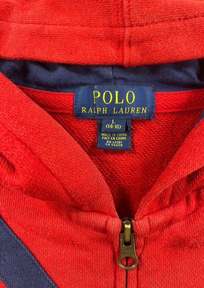 Ralph Lauren Jacket Red/Navy Blue - Cropped Fit S
