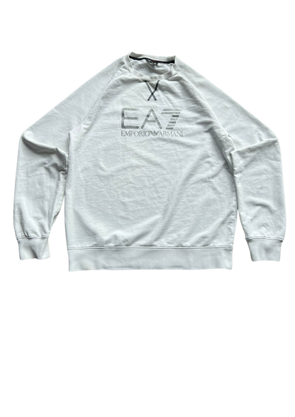 Armani EA7 Sweater Wit/Silver Vintage - S/M