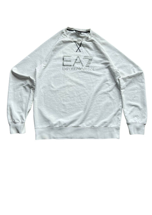 Armani EA7 Sweater Wit/Silver Vintage - S/M