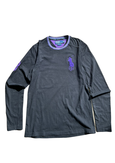 Ralph Lauren Longsleeve Vintage Black&Purple - M/L