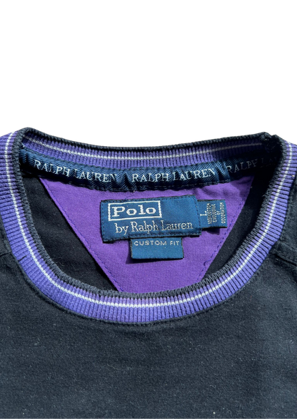 Ralph Lauren Longsleeve Vintage Black&Purple - M/L