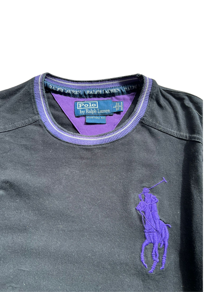 Ralph Lauren Longsleeve Vintage Black&Purple - M/L