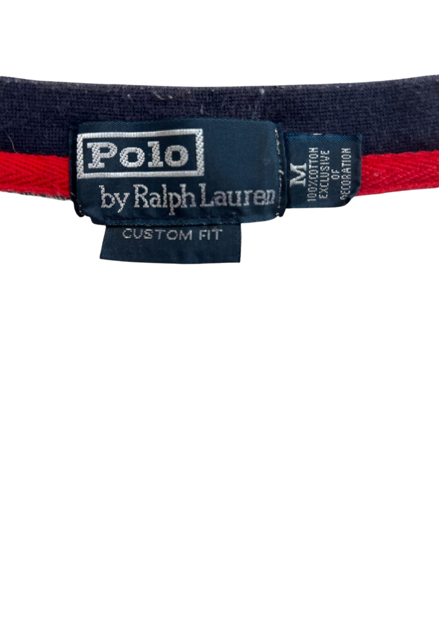 Ralph Lauren Longsleeve USA 14 White/Navy/Red - S/M