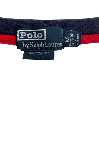 Ralph Lauren Longsleeve USA 14 White/Navy/Red - S/M
