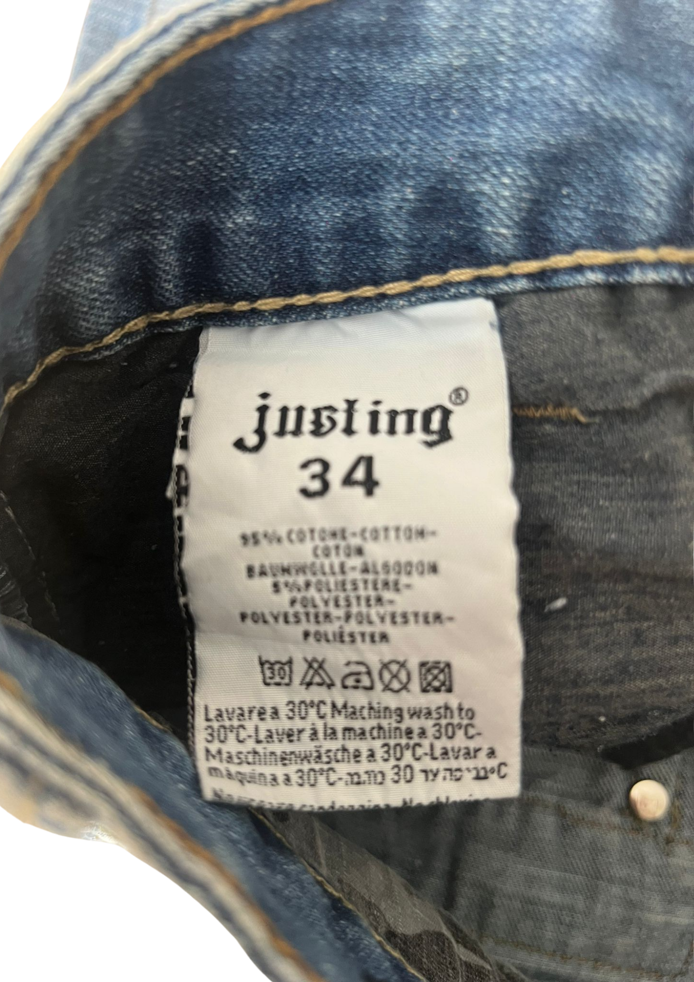 Justing Custom Vintage Jeans (Armani inspiratie) - M