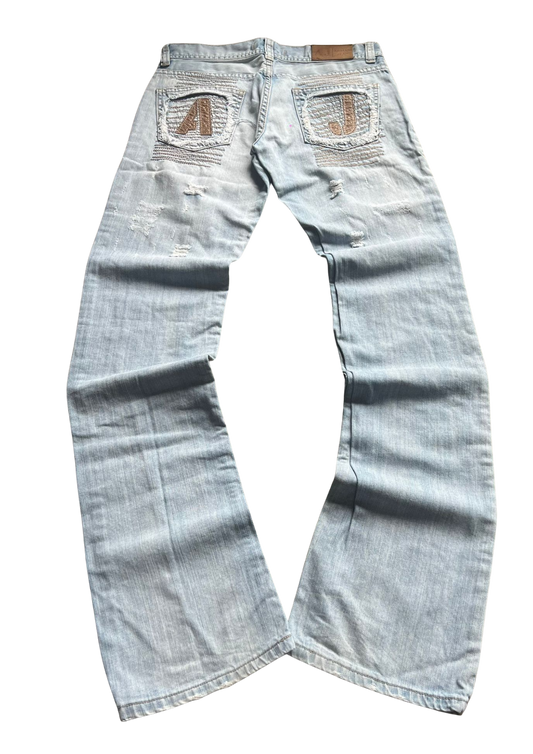 Armani Printed Vintage Jeans - XS