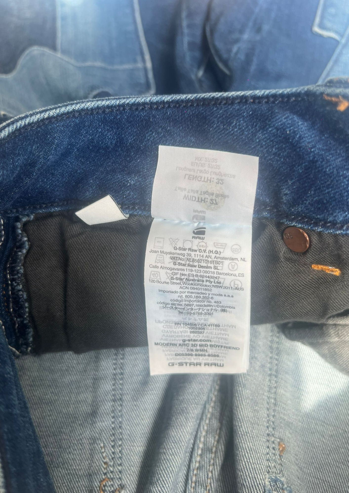 G-Star RAW Reworked Vintage Jeans - XS Straight Leg