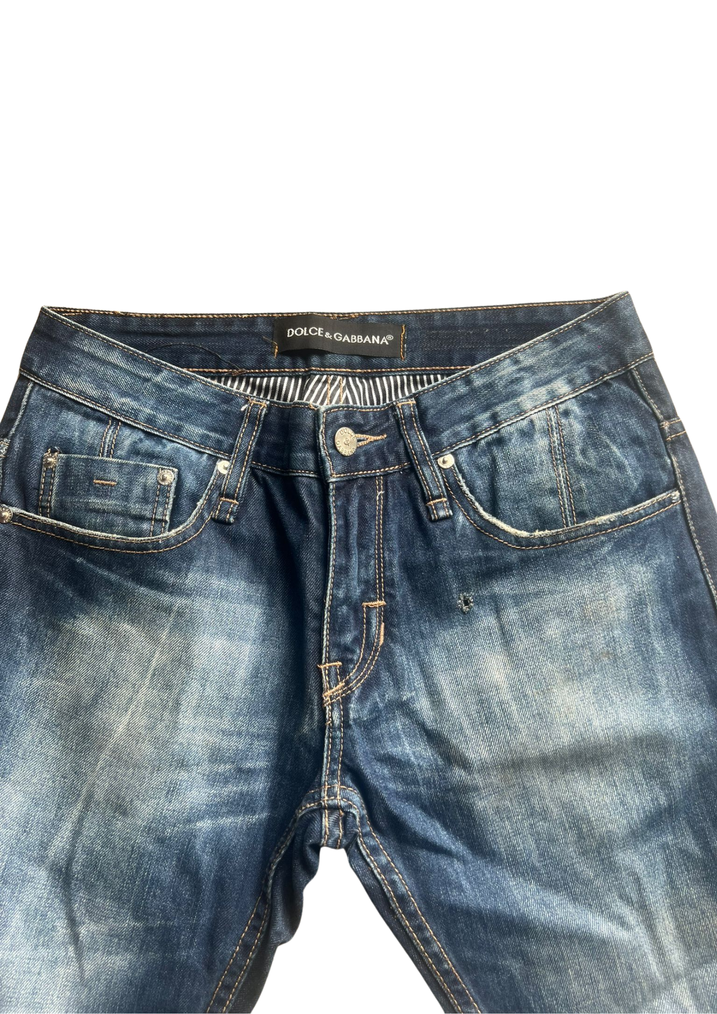 Dolce&Gabbana Washed Dark Vintage Jeans - S/M