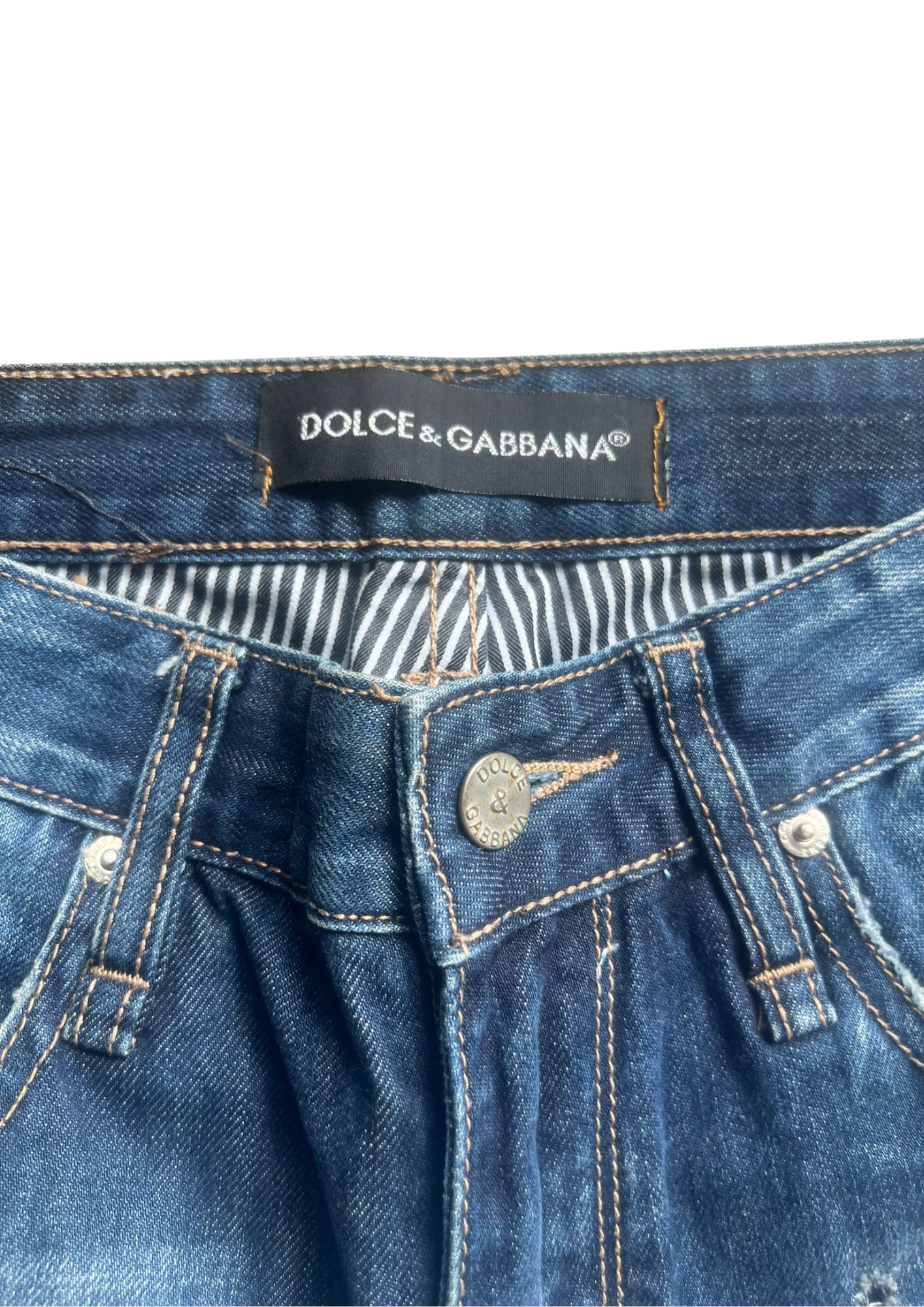 Dolce&Gabbana Washed Dark Vintage Jeans - S/M