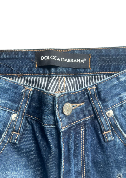 Dolce&Gabbana Washed Dark Vintage Jeans - S/M