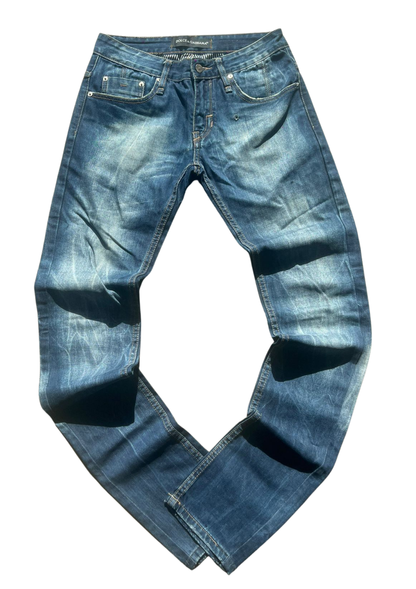 Dolce&Gabbana Washed Dark Vintage Jeans - S/M