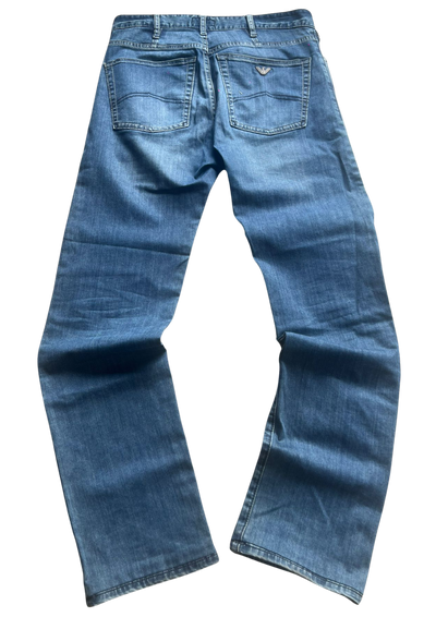 Armani Silver Metal Logo Vintage jeans - M