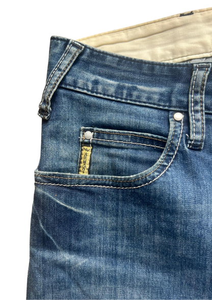 Armani Silver Metal Logo Vintage jeans - M