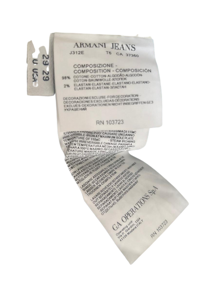 Armani Silver Metal Logo Vintage jeans - M