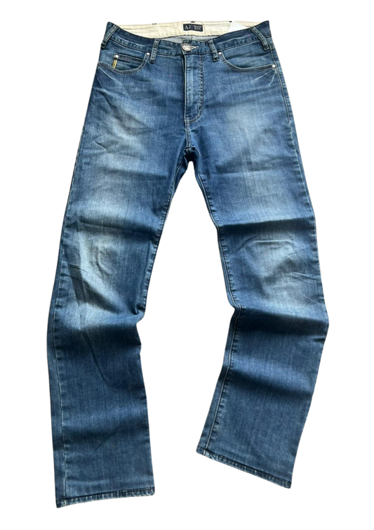 Armani Silver Metal Logo Vintage jeans - M