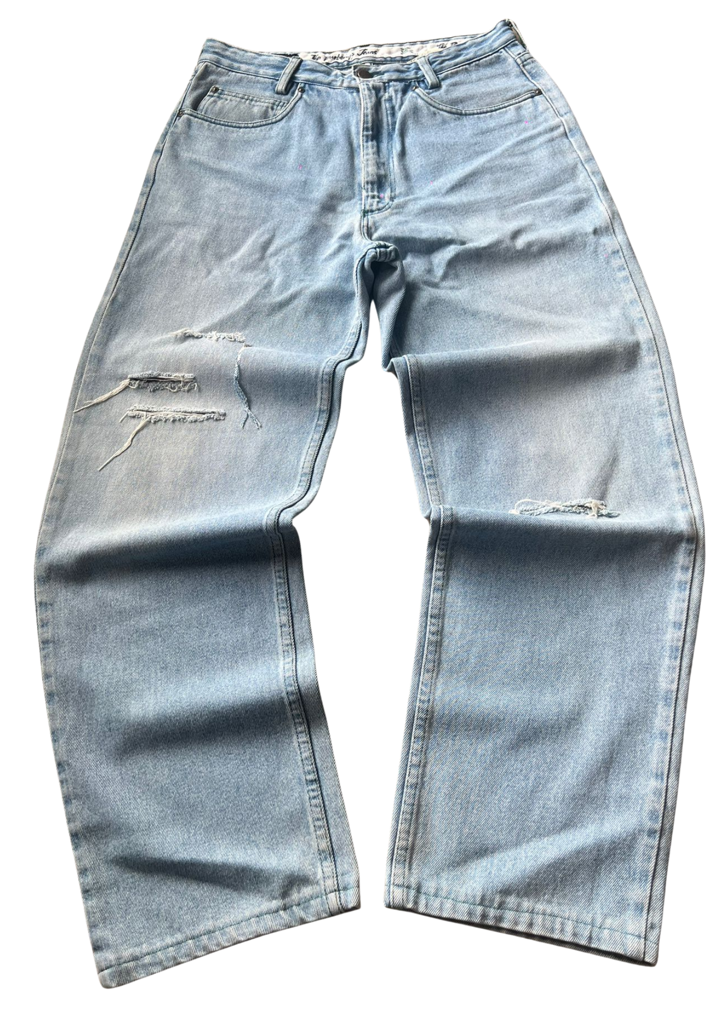 Burberry Green Logo Vintage Jeans - Baggy S